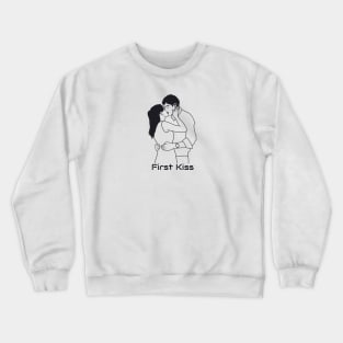 Jim and pam first kiss Crewneck Sweatshirt